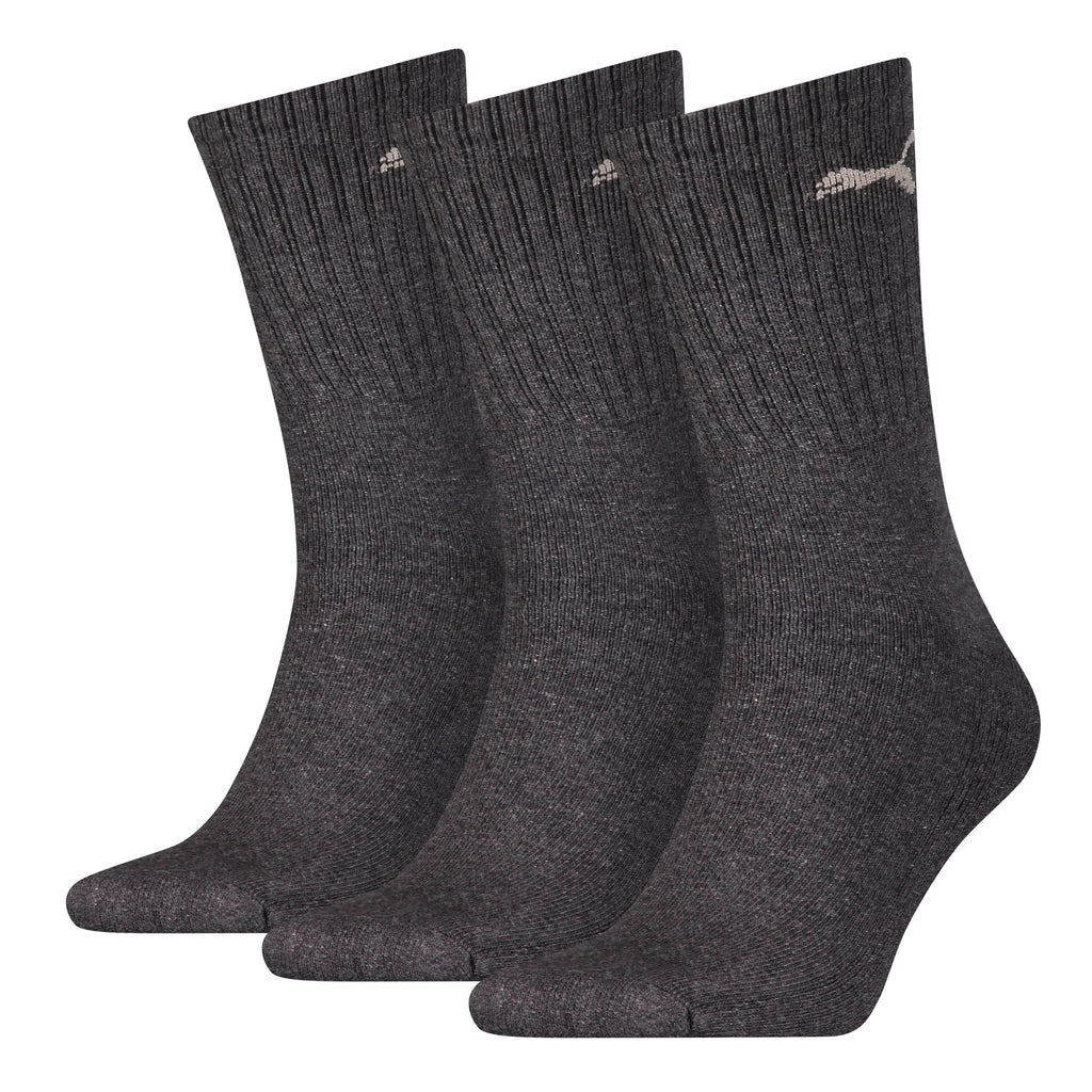 PUMA Unisex Cushioned Crew Socks (3 Pair Pack)