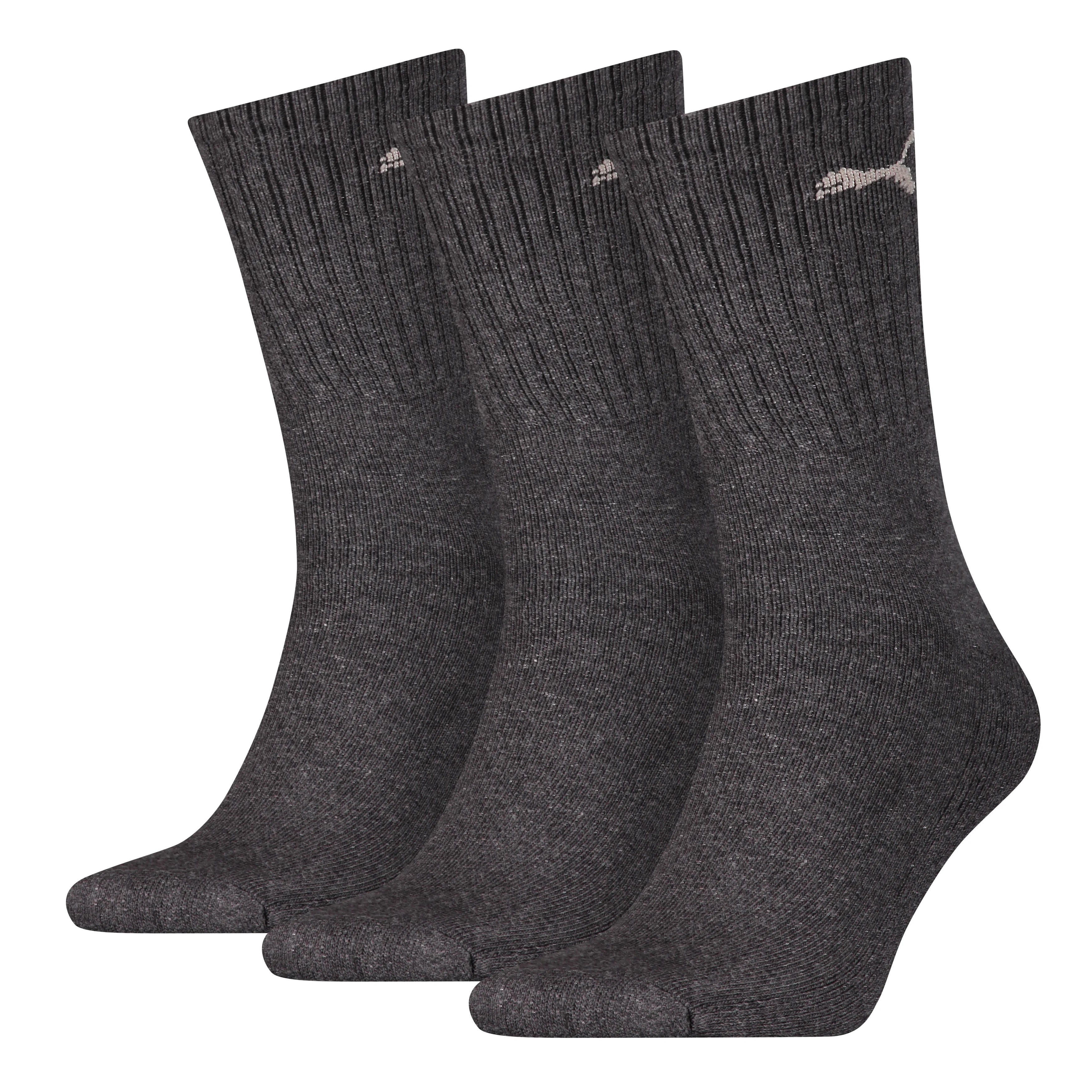 PUMA Unisex Cushioned Crew Socks (3 Pair Pack)