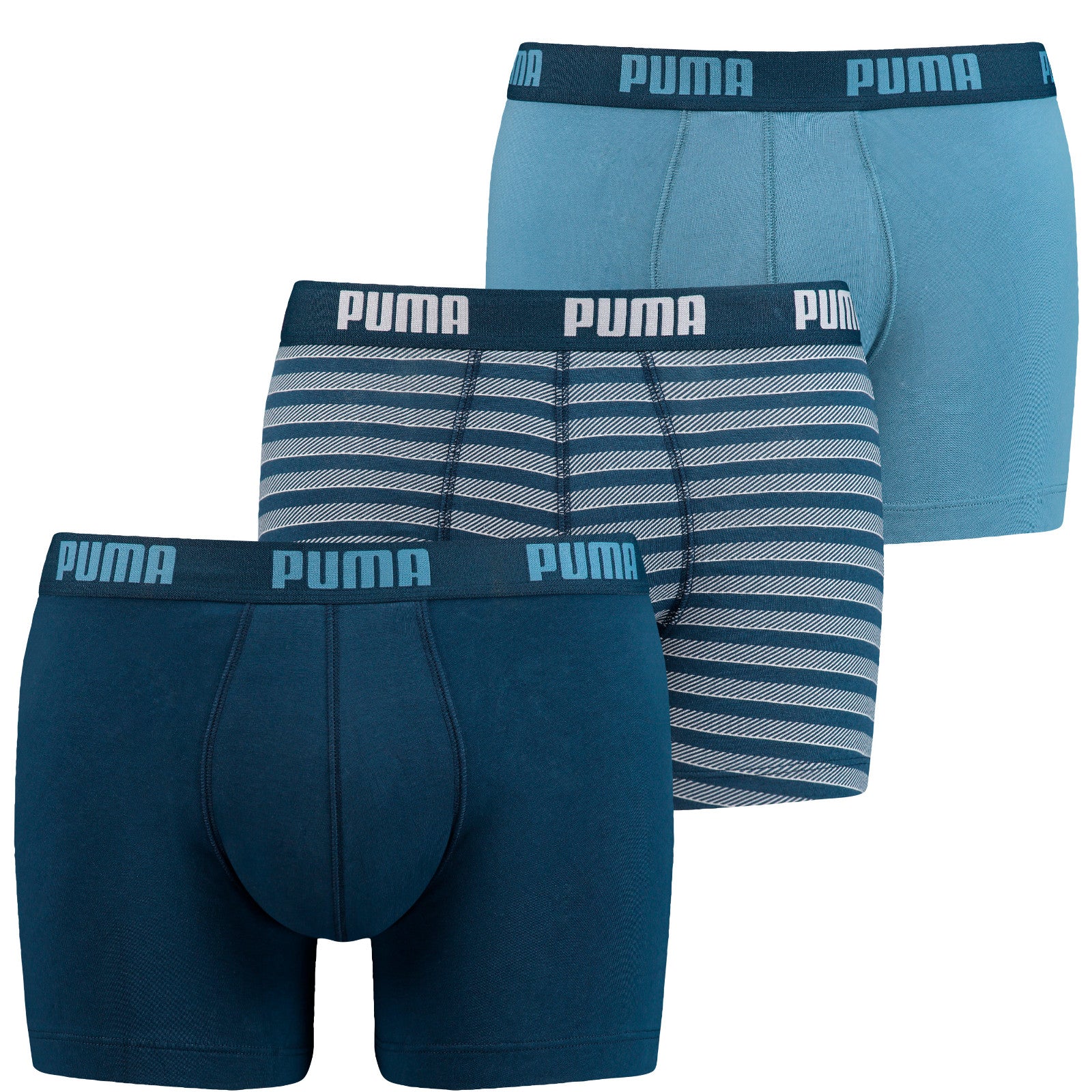 PUMA Mens Stripe Boxers (Pack of 3)