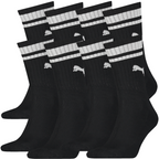 PUMA Unisex Heritage Stripe Crew Socks (4 Pairs)