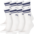 PUMA Unisex Heritage Stripe Crew Socks (4 Pairs)